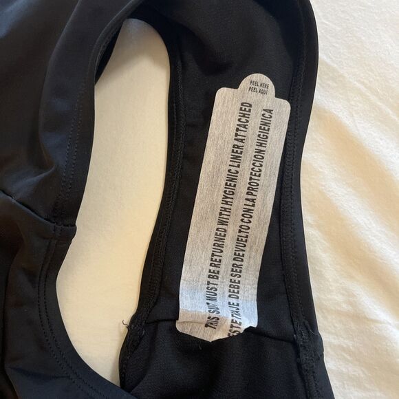 NWT HURLEY Women’s Large One-Piece Swimsuit Solid Black UPF 50+ Bathing Suit - L - Picture 7 of 8